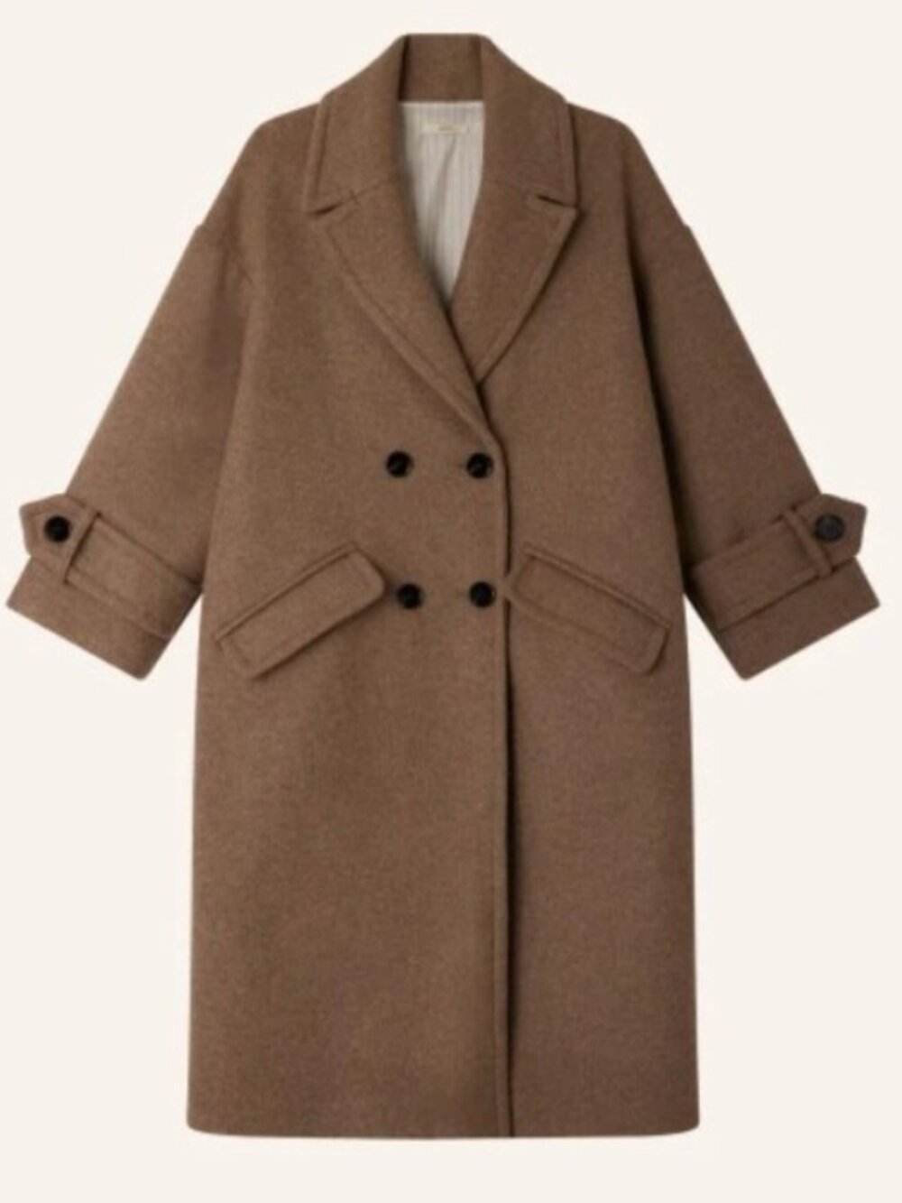 Sessùn Coat Mia, Size XS, Taupe